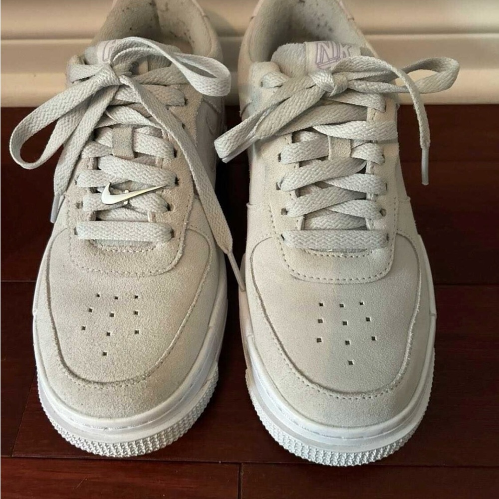 Nike AF1 Soft Gray with Lavender